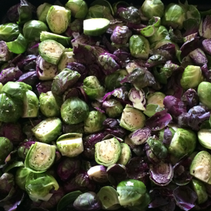 Blood Orange and Maple Roasted Brussel Sprouts